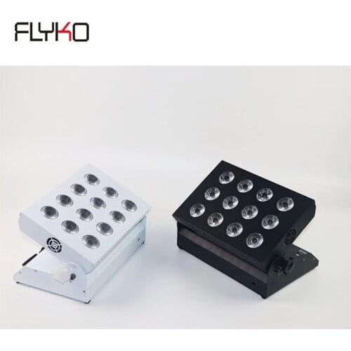 Free shipping mini projector 12*18W 6 in 1 led lifting par light with remote controller