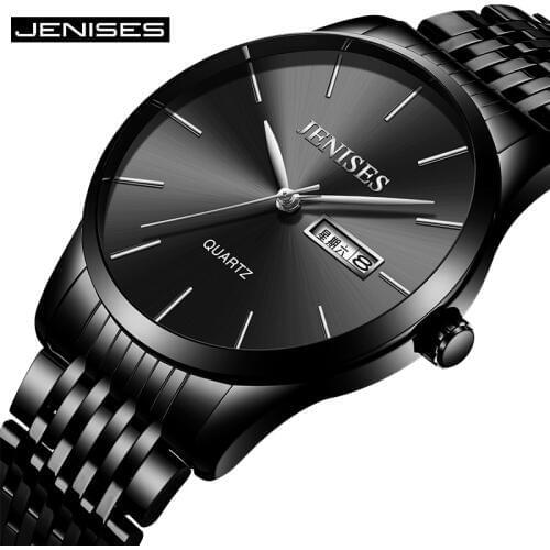 JENISES relogio masculino Luxury Brand Quartz Watch Analog sports Wristwatch Display Date Mens Business Watch Men Watches