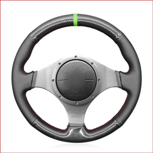 MEWANT PU Carbon Fiber Steering Wheel Cover for Mitsubishi Lancer Evolution 8 VIII Lancer Evolution 9 IX