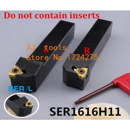 SER1616H11 Toolholder 16*16*100MM CNC turning tool holder, External Threading turning tools, Lathe cutting tools