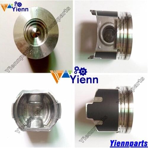 For Kubota V2607 V2607-T Piston 1J700-2111 1J701-2111 With Pin And Clips Bobcat S590 S206 diesel engine repair parts