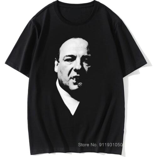 Tony Soprano The Sopranos Tshirts Men Crime Drama Tv Series Bada Bing Vintage Cotton Tee Fitness T Shirts Printed