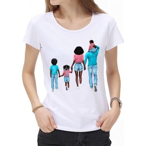 Dad Moms love T shirt Women Mothers Love Print baby T-shirt Harajuku daughter son Tshirt Tops tee shirt Femme mama Tshirt