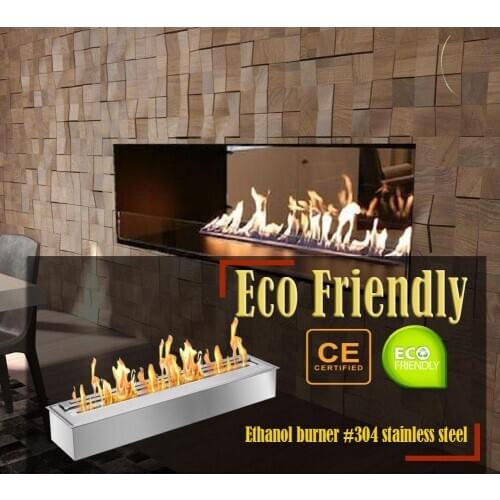 Inno living fire 62 inch eco fireplace insert indoor biofuel burner