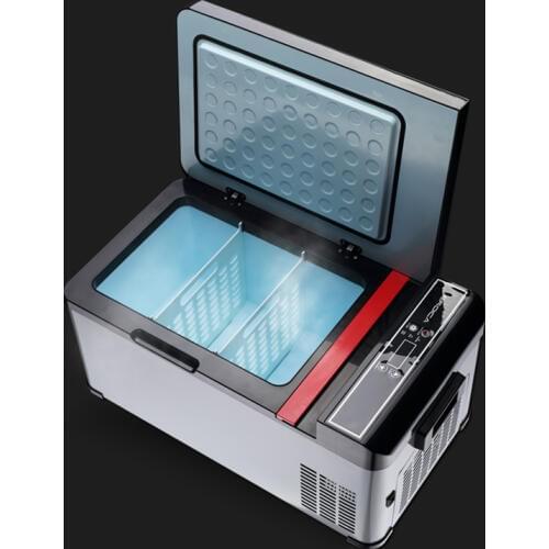 Vehicle refrigerator Compressor refrigeration Mini fridge Refrigerating and freezing Mini Cooler 12V 24V can be used