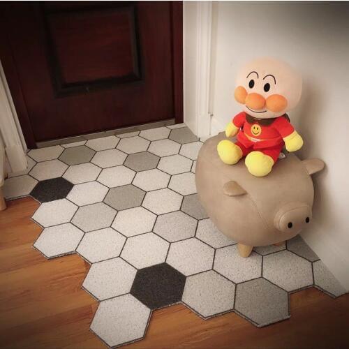 Doormat Custom Nordic Home Entrance PVC Silk Loop Door Mat Rubbing Dust Carpet Custom Irregular Shape Kitchen Bathroom Rug