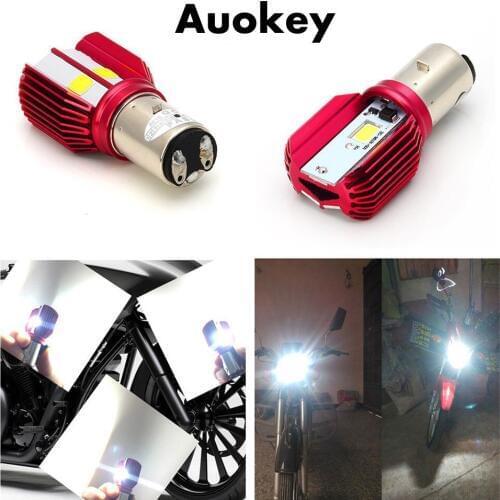 Krator LED 16W BA20D 6500K Ceramics Bulb Motorcycle Moto Bike Hi/Lo Headlight Fog Light ATV DC12V