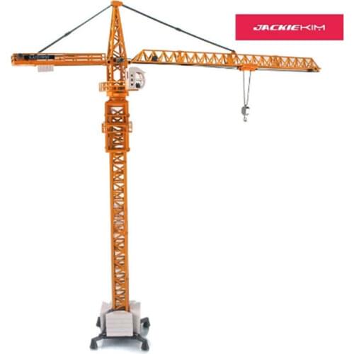 1:50 Alloy Diecast Tower Slewing Crane Truck Model Toy Vehicle Miniature Car For Kids Toys Gift Decoration Collection