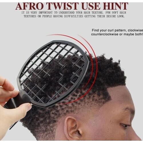 Fashion Mens Double Ended Twist Up Comb Professional Curly Hair Dirty Braid Comb Perm Style Comb Twisted Tool New
