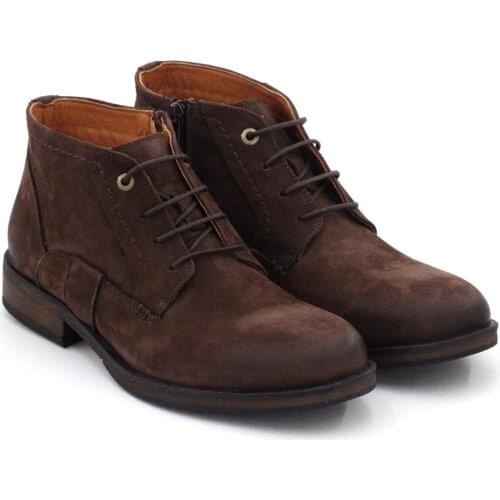 Mens Genuine Leather Boots 2020 Autumn Winter Fashion High Quality Ultra Comfort Made in Turkey