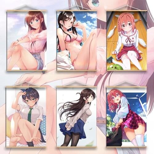 5D Diamond Painting Kit Cute Anime Rent A Girlfriend Diamond Embroidery Cross Stitch Diamond Mosaic Paint Home Decor