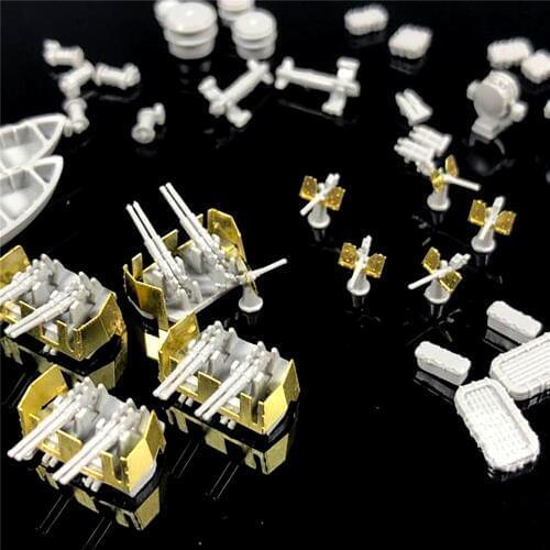 Upgraded Accessories Set for US Navy Ship Model 1/350 Life Raft Ammunition Box Collection for US WWII Warship & Trumpeter 05311