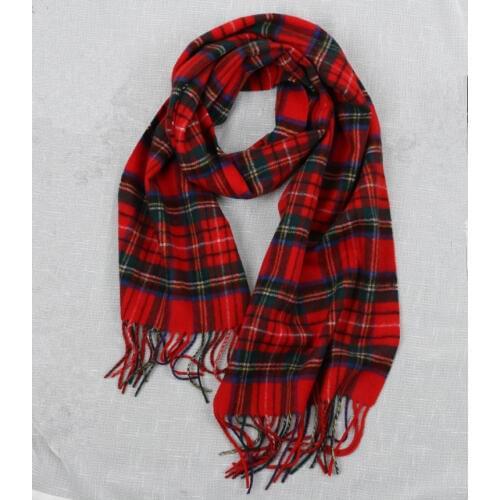 New fashion 100%cashmere women thick plaid scarfs patchwork color long tassel 30x190cm
