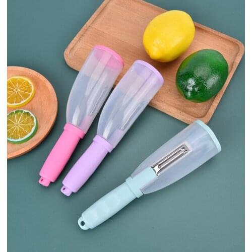 Storable Fruit Vegetable Peeler With Non-slip Handle Manual Vegetable Slicer Carrot Potato Peeler Kitchen Accessories