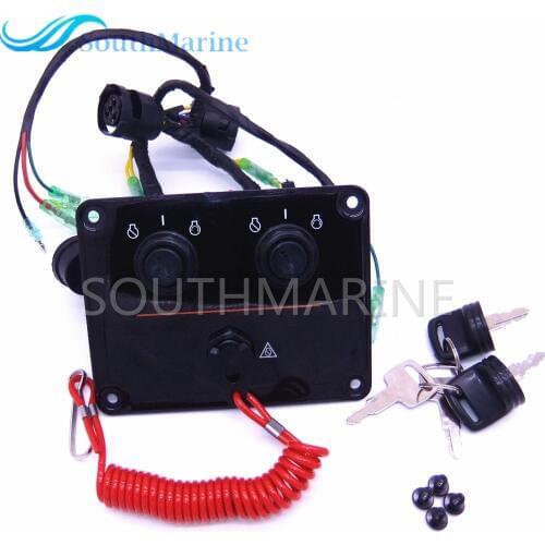 6K1-82570 6K1-82570-12-00 Outboard engine dual twin switch panel main switch assembly for yamaha boat motor