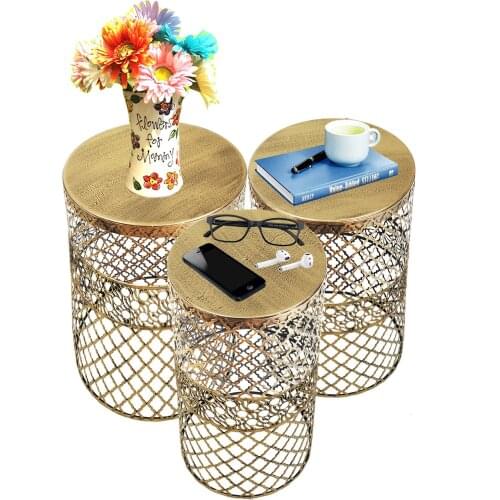 Modern Black Yellow Patina Home Metal Modern Coffee Table 3.lü Suit 250x480 + 300x480 + 350x480 coffe table