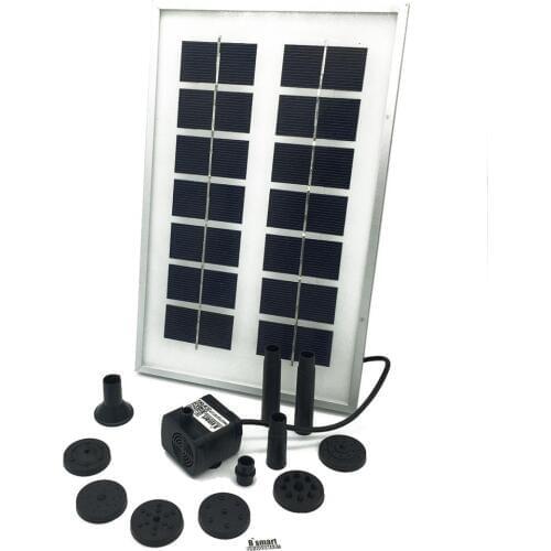 SR180-3W Small Household Garden Cycling Landscape DC 12V Water Pump 210-300L/H 3W Soilless Cultivate Mushroom Nozzle Well Pump