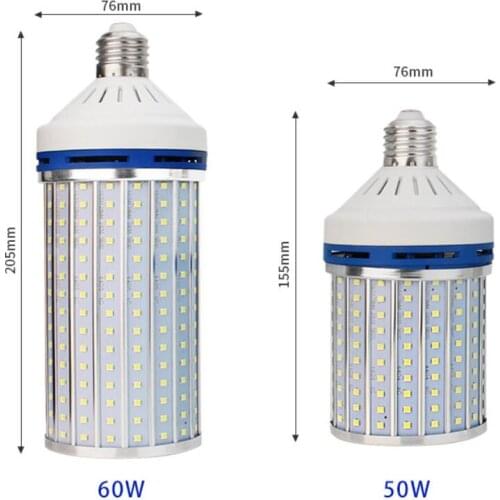 High Power E27 LED Corn Bulb Aluminum PCB Cooling 5730SMD AC85V-265V 12W 20W 25W 35W 40W 50W No Flicker LED Spotlight Bulb Lamp