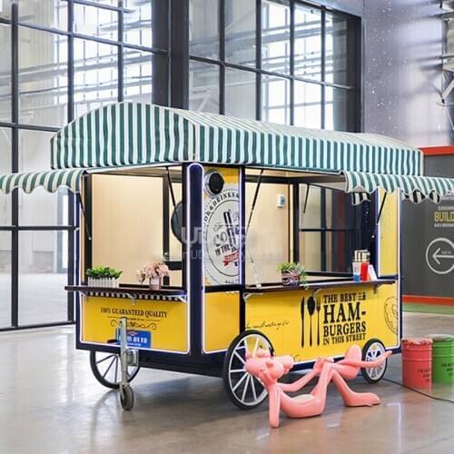 Custom Size Ice Cream Truck Pizza Halal Taco Hot Dog Cart Coffee Trailer