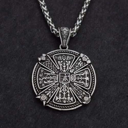 Viking norse vantge pendant necklace men women jewelry