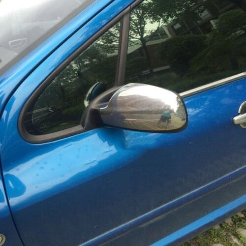 For Peugeot 307 2005-2012 High-quality ABS Chrome rearview mirror decoration cover anti-rub protection car accessories