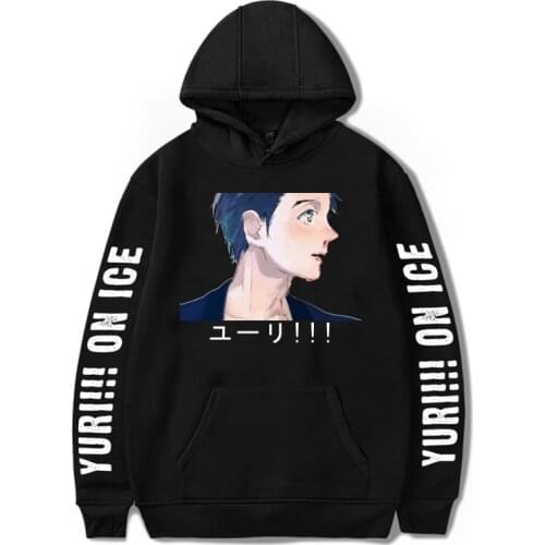 Yuri! On Ice Fashion Hoodies Manga Printed Men/Women Anime Sweatshirt Hooded Streetshirt Unisex Tops Pullover Harajuku Clothing