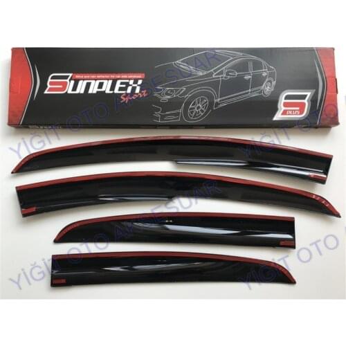 For FIAT LINEA Rain Wind Deflector 2006-2018 Sunshade Curtains Car Windshield Auto Accessory Universal Spilitter Mud Flaps