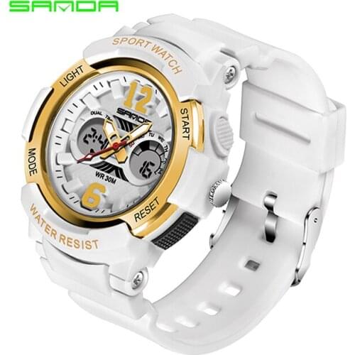 2021 Fashion Sanda Top White Women Sports Watches Waterproof Ladies Jelly Rosegold Swimming Reloj Mujer Relogio Feminino