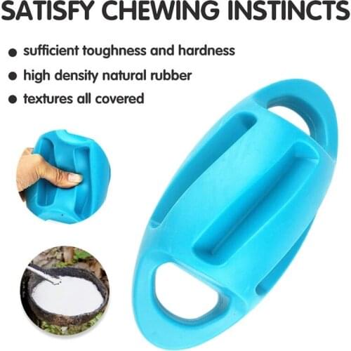 Pet Dog Chew Toy with Rugby Shape Durable Waterproof Bite Resistant Floatable Long Lasting Squeaky Toy Suit for Pet Dog