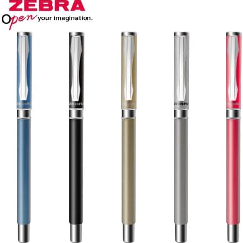 1pcs ZEBRA Metal Pen Neutral Pen C-JJ4-CN 0.5mm Student Examination Pens Pen Bullet Smooth Writing Business Office Signature
