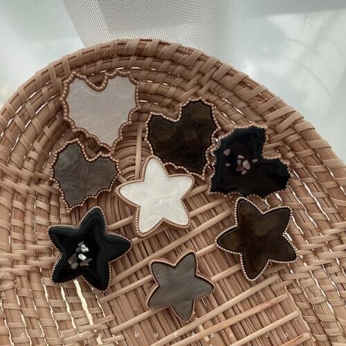 10 Pcs/Lots Loving Metal Buttons Pentagram Star Heart-Shaped Button Shirt Imitation Shell Decorative Buttons Sewing Accessories