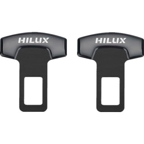 2PCS Car Belt Buckles Car Seat Safty Belt Alarm Canceler Stopper for Toyota Hilux surf vigo revo 2017 2018 Accessories