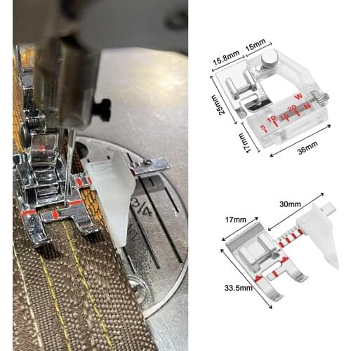 High Quality Sewing Machine accessories Adjustable Guide Presser Foot and Snap-on Adjustable Bias Binder Foot For Brother/Singer