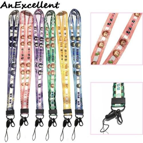 Anime Lanyard Keychains Vintage Key Ring For Girl Cosplay Jewelry Gift Key Chain Mobile Phone Cosplay Straps ID Badge Holder