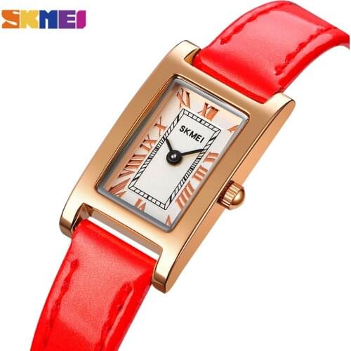 SKMEI Japan Quartz movement 3Bar Waterproof Women Watches Top Brand Luxury Leather Strap Ladies Wristwatch reloj mujer 1783