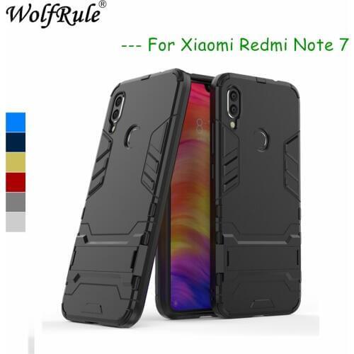 For Xiaomi Redmi Note 7 Cases Cover Silicone Plastic Kickstand Fitted Case For Xiaomi Redmi Note 7 Case For Redmi Note 7 Fundas