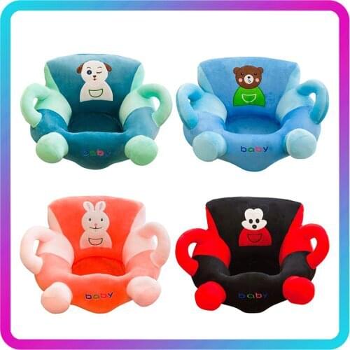 Baby Sofa Support Seat Cover Plush Chair Learning To Sit Comfortable Toddler Nest Puff Washable Without Filler Cradle Sofa Chair