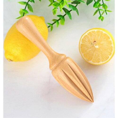 Ten-corner Shape Wooden Lemon Squeezer Hand Press Manual Juicer Fruit Orange Citrus Juice Extractor Reamers Kitchen Accessories