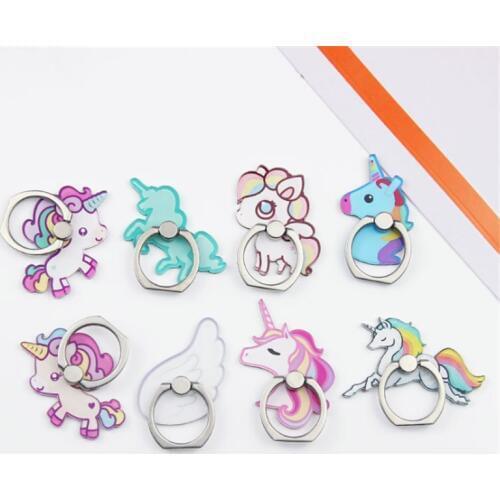 UVR Mobile Phone Stand Holder Unicorn Wing Finger Ring Mobile Smartphone Holder Stand For iPhone Xiaomi Huawei All Phone