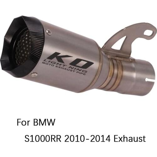For BMW S1000RR 2010-2014 Motorcycle Exhaust Pipe Titanium Alloy Escape No DB Killer Slip On Original Exhaust System Catalyst