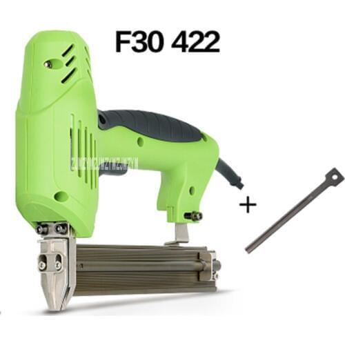 New F30 422 Electric Nail Gun Portable Woodworking Tools Household Double-use U-shape Straight Nail Gun 40pieces/min 220V 2000W