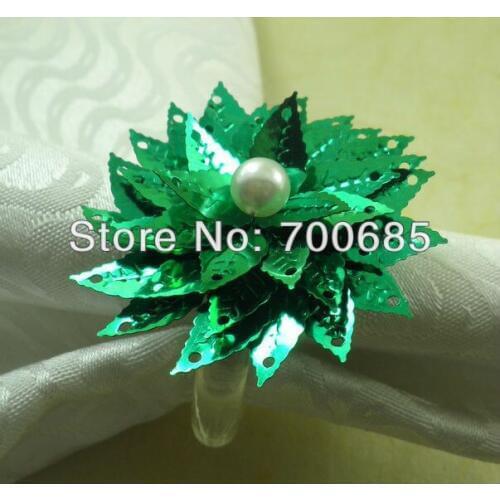 PVC sheet flower napkin ring, wholesale napkin holder