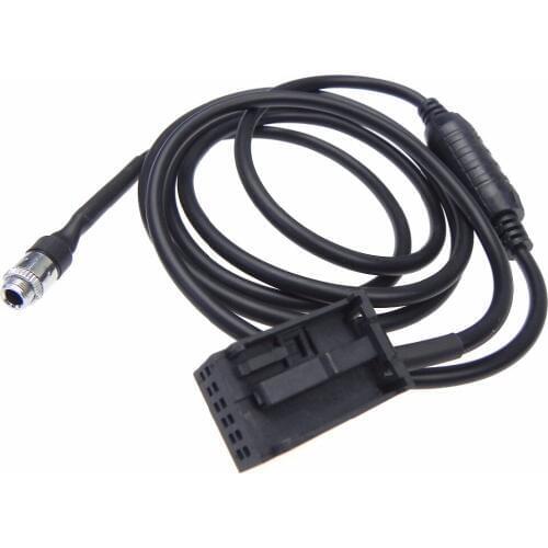 5pcs High Qualty 3.5MM AUX Audio Adaptor Cables For BMW E39 E53 X5 X5M Z4 E83 E85 E86 X3 female AUX connector
