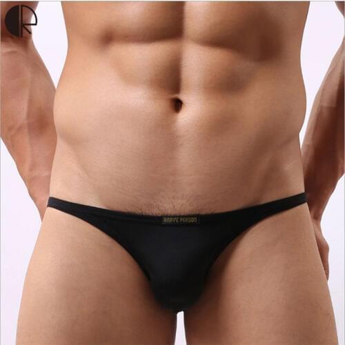 CR 2 PCS/LOT Summer Mens Sexy Soft Bikini Briefs Low Waist Beach Solid Gay Swimwear Free Shipping AU262