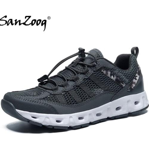 Men outdoor Shoes Camping Tourism Trekking Hiking Treking Mountain Hike Walking Tracking Trecking Fishing Water Shoe Upstream