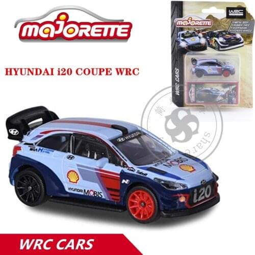 Majorette 1/64 WRC Series HYUNDAI i20 Coupe Car Hot Pop Kids Toys Motor Vehicle Diecast Metal Model
