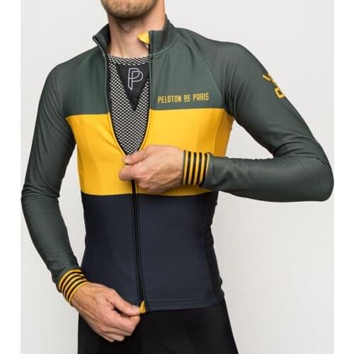 Autumn De paris team cycling clothing 2019 Spring long sleeve cycling jersey men Breathable bike riding shirt 100% polyester