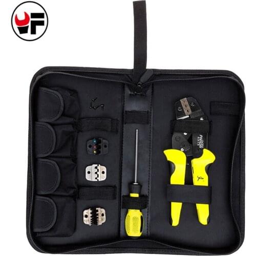 Wire Crimper Tools Kit Multitool Engineering Ratchet Terminal Crimping Plier Wire Crimper+Screwdriver +End Terminals Tool DAH023