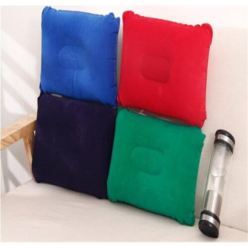 Portable Soft Ultralight Inflatable Plush Air Pillow Sleep Cushion Travel Bedroom Hiking Beach Car Plane Head Rest