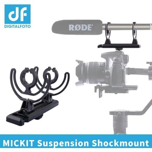 DIGITALFOTO MICKIT Suspension shockmount ensure maximum isolation from any handling vibrations for microphone like Rode